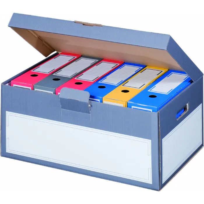 Archivboxen mit Deckel | 522 x 333 x 268 mm | 2-wellig