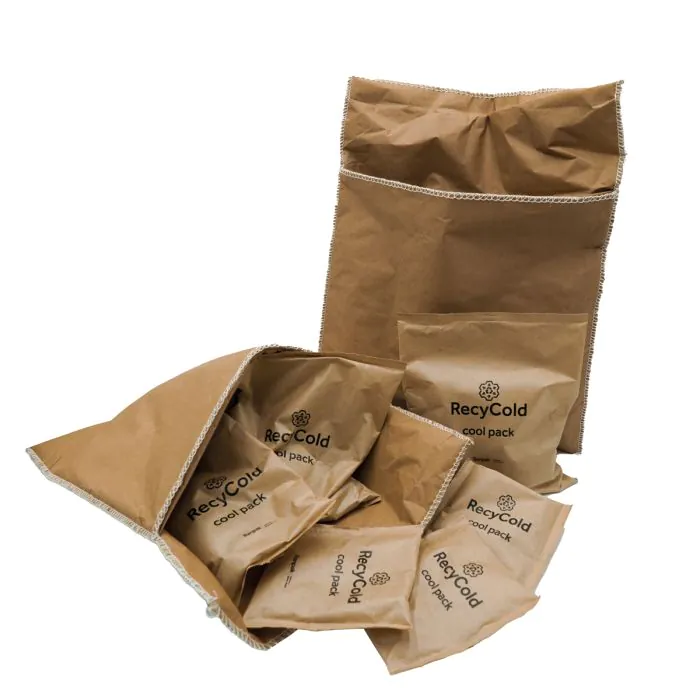 Thermo-Kühl-Set | ThermoPouch, 16 Liter & papierbasierte Kühlpacks 600 g